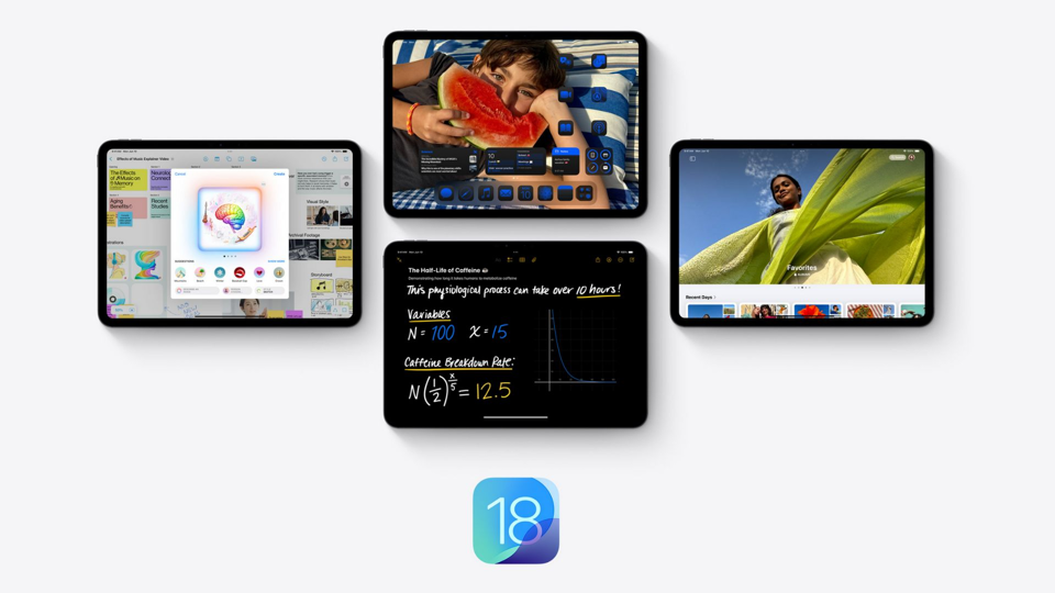 WWDC2024 : iPadOS 18 se réinvente avec l'IA une touche d'IA et de personnalisation