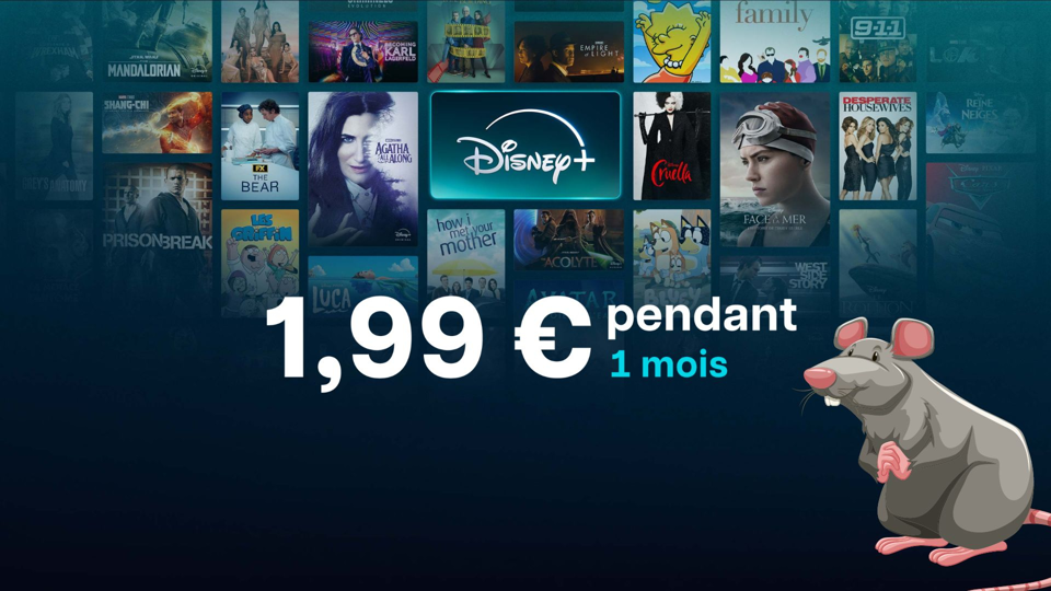 Disney+ lance une offre promotionnelle attractive en France : 1,99 € pour 1 mois