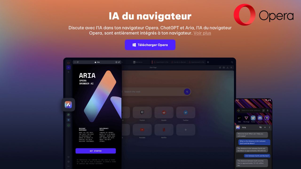 Opera One : Le navigateur alimenté par IA est disponible !