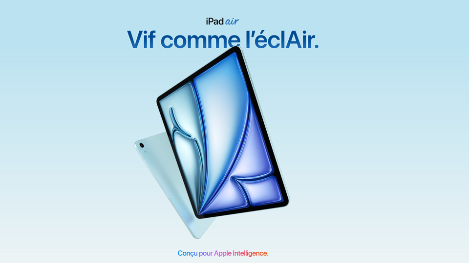 Apple met à jour l’iPad Air avec la puce M3 et un nouveau Magic Keyboard