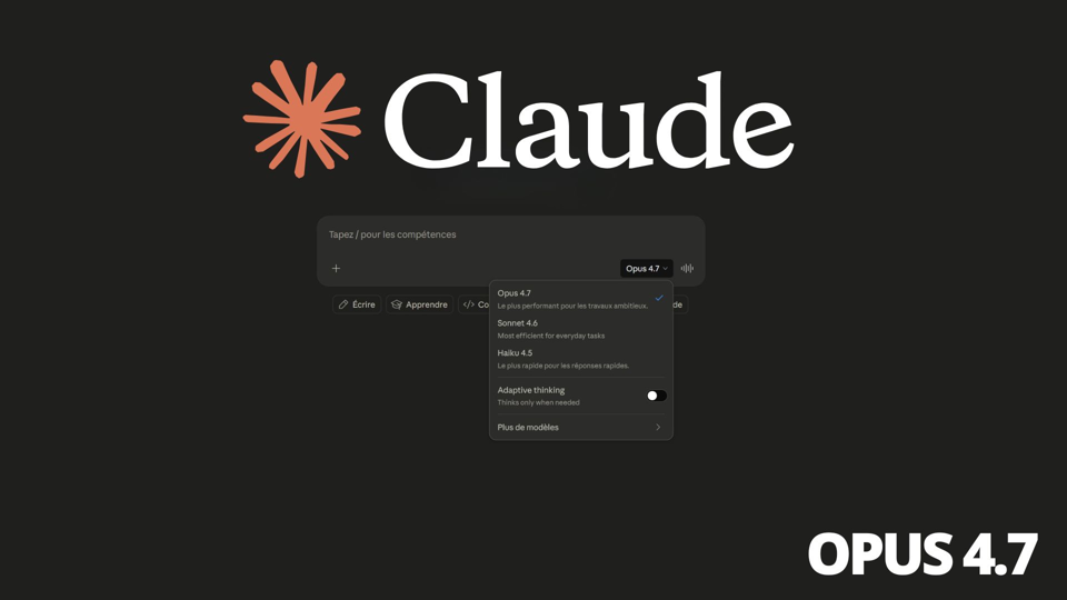 Claude Opus 4.7 : pourquoi Anthropic sacrifie la puissance brute pour l'efficacité "agentique"